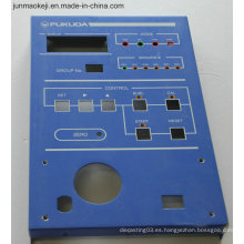 Cubierta de aluminio del panel de control